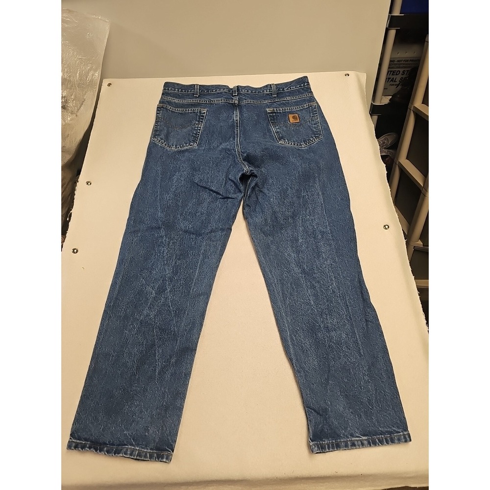 Carhartt B160 DST Relaxed Fit Straight Leg Jeans Dark Stone Blue Mens 42x32